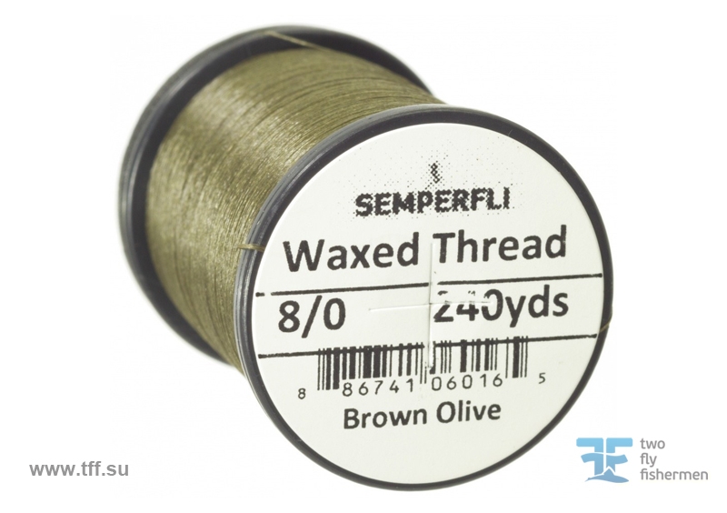 Semperfli Classic Waxed Fly Tying Thread 8//0 240 Yards Black